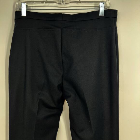 Akris punto Franca Mid Rise Cropped Pants Women US 8 Black Cotton Blend Slim Fit - Picture 5 of 13